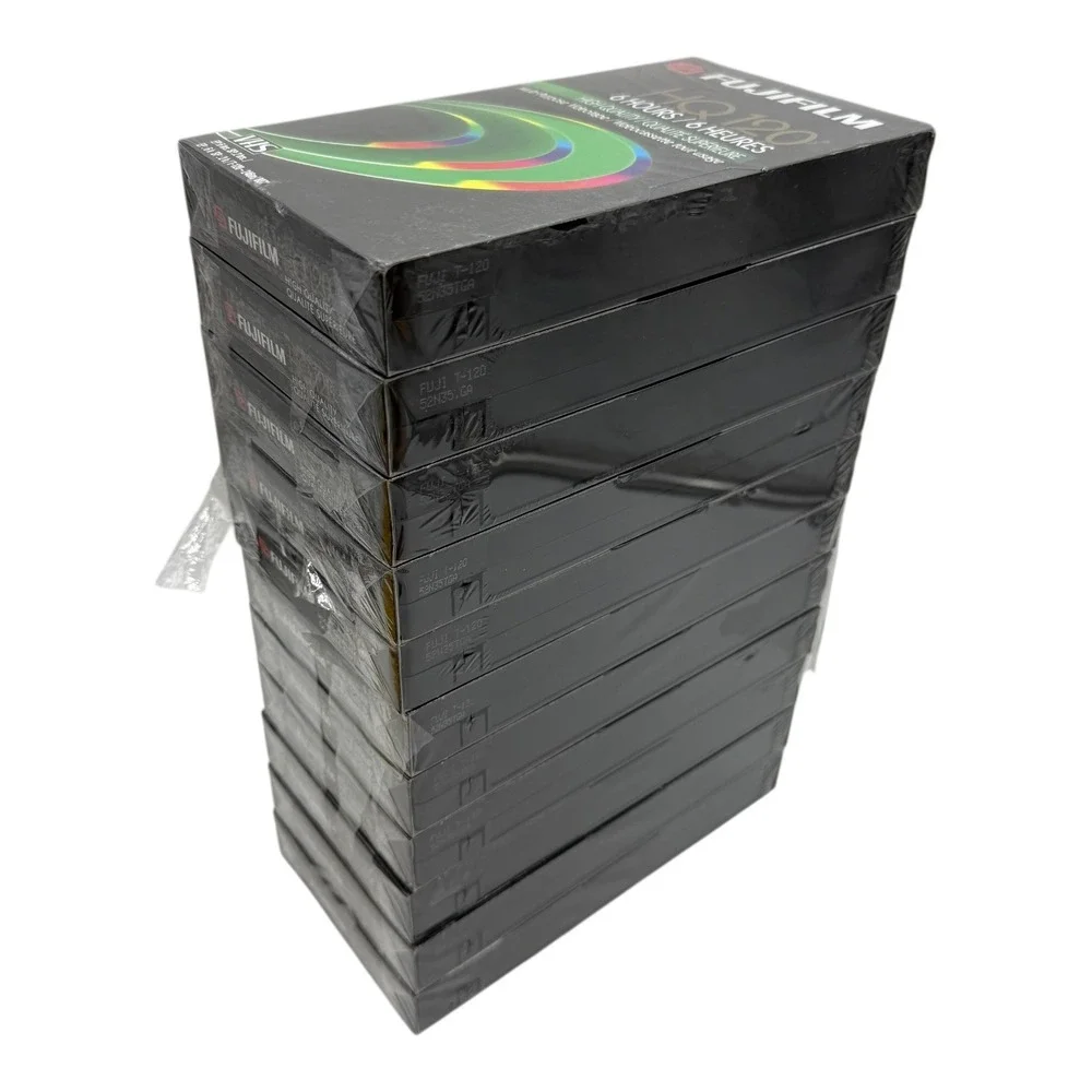 Fujifilm HQ120‎ VHS Blank Videotape 6 Hour T-120 Lot of 11 New Sealed